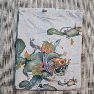 Vintage 1992 Caribbean Soul Flying Squirrel Single Stitch Cotton T Shirt 3XL NWT